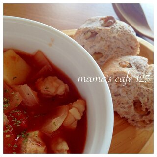 鶏胸肉で簡単！ぽっかぽかトマトSOUP